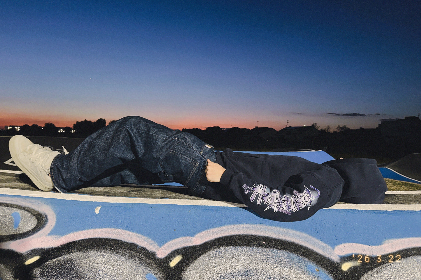 HEDENS Navy Blue Hoodie - oversize fit
