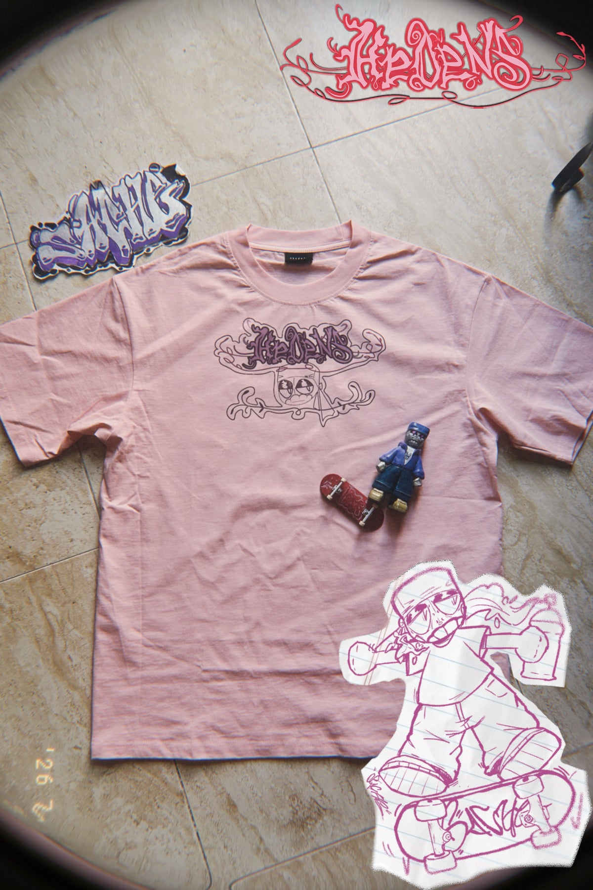 HEDENS Sache Shirt Pink- Oversize fit