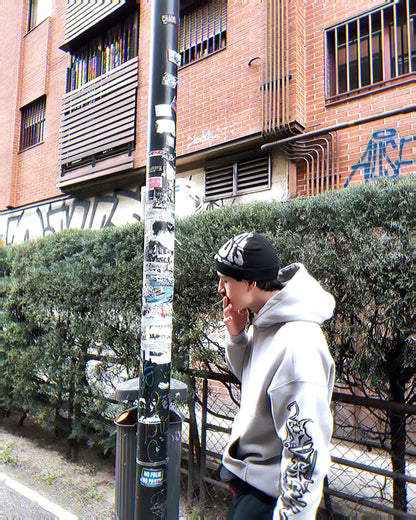 HEDENS Grey Hoodie - oversize fit