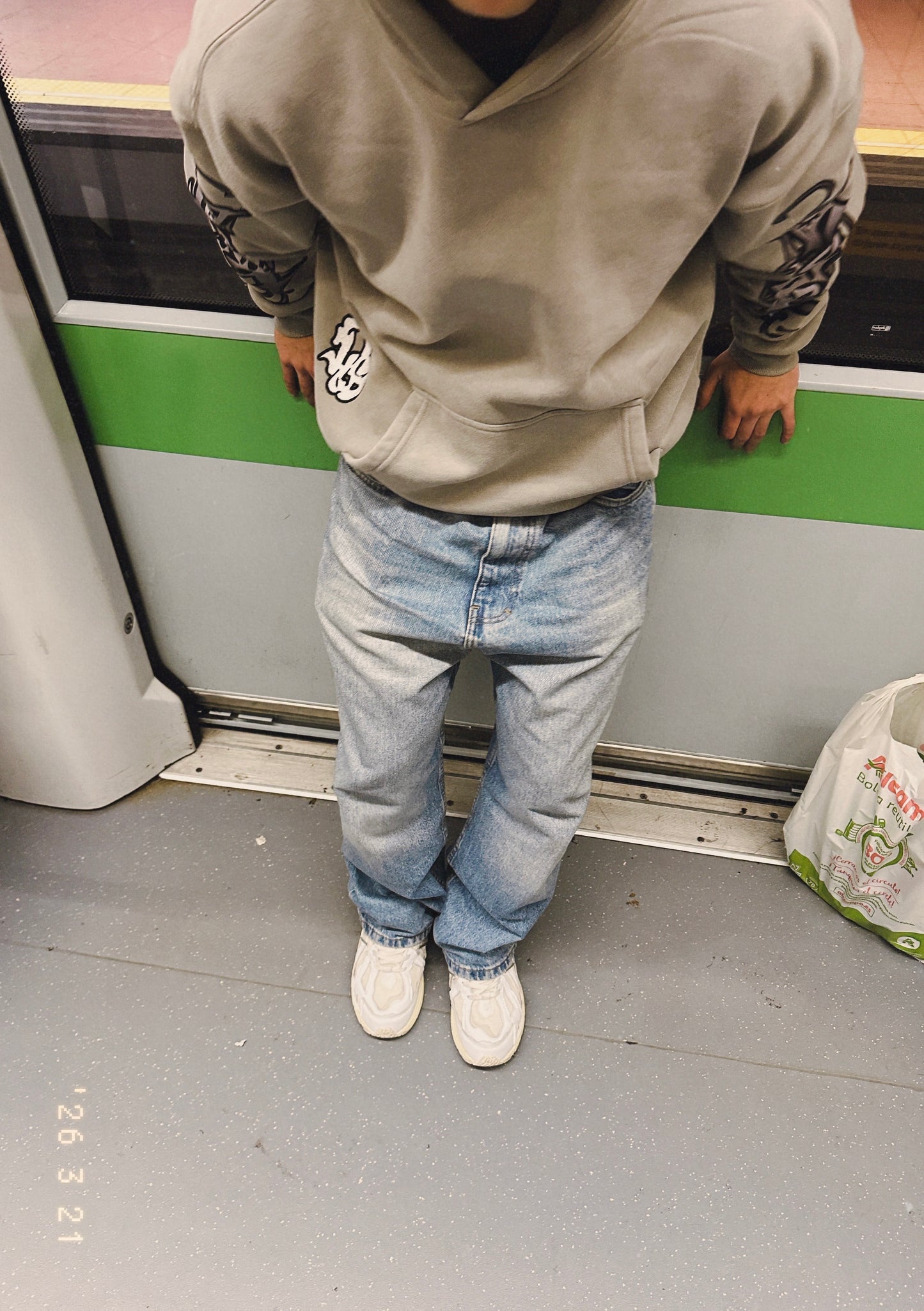 HEDENS Grey Hoodie - oversize fit