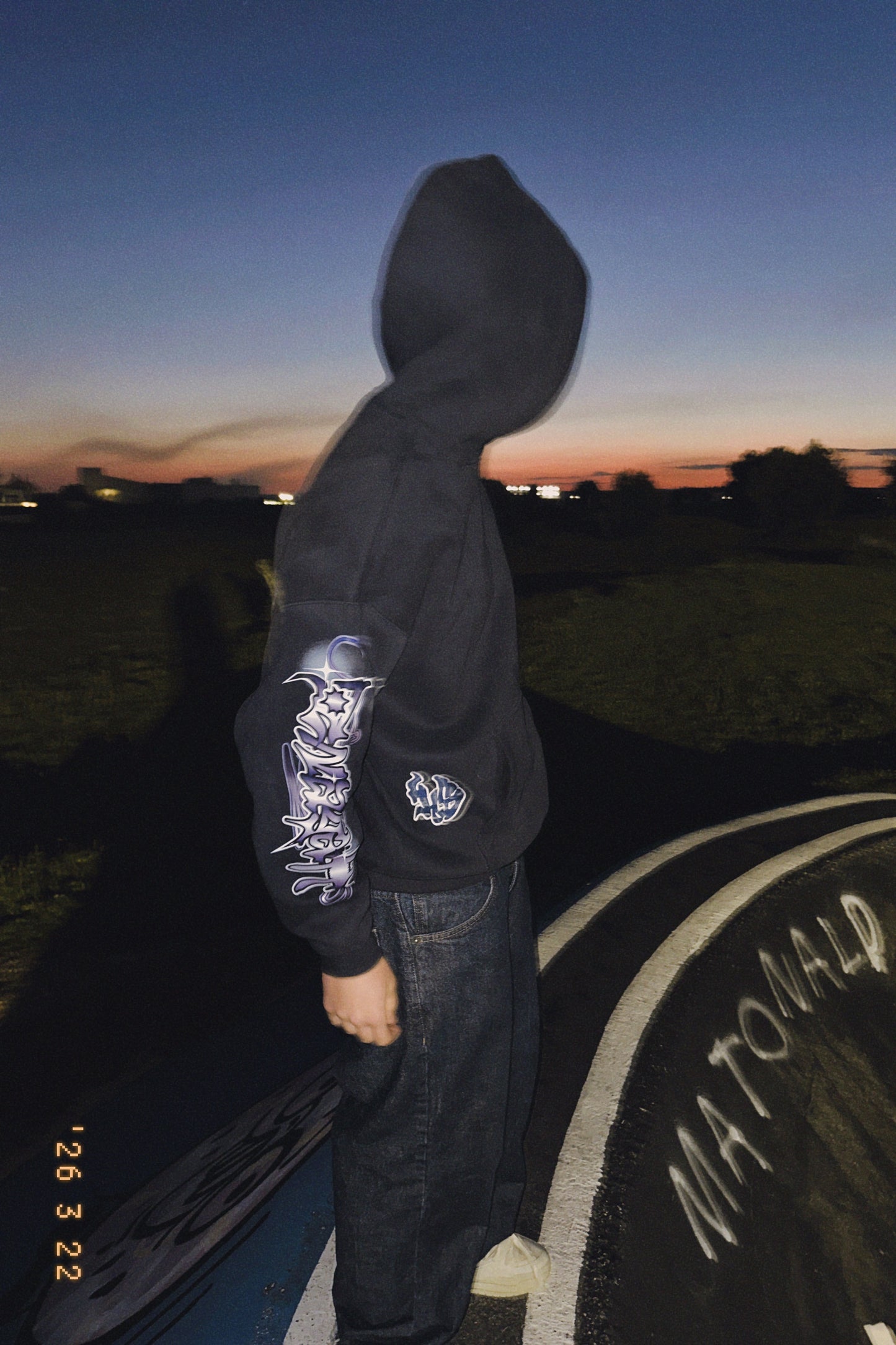 HEDENS Navy Blue Hoodie - oversize fit