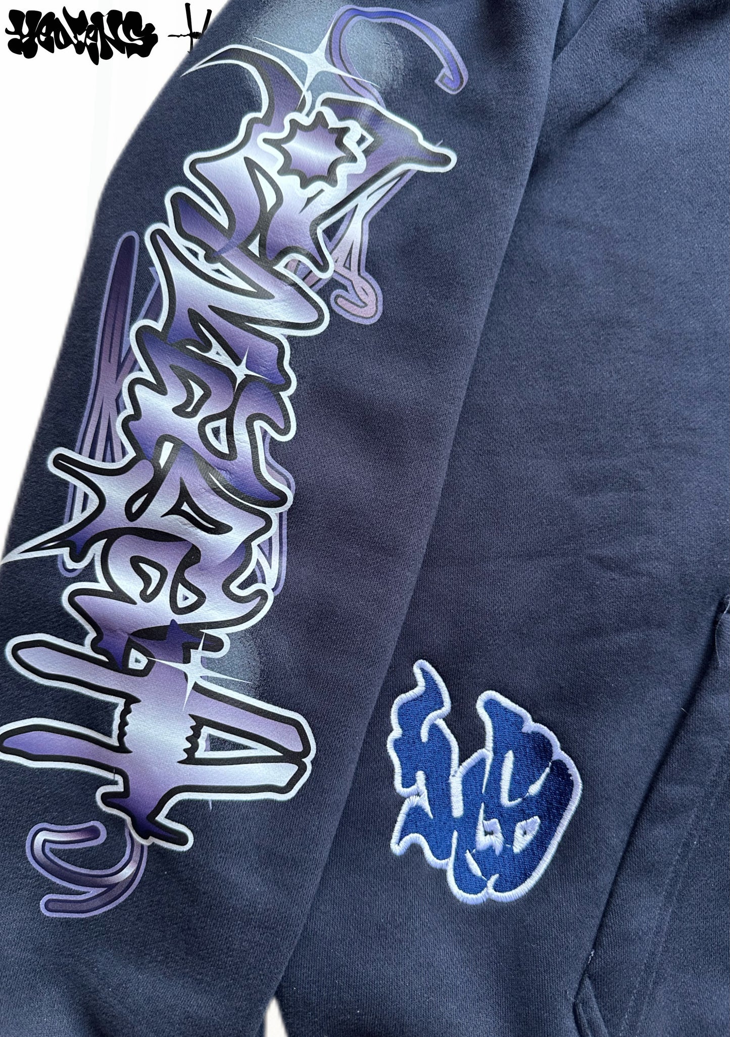 HEDENS Navy Blue Hoodie - oversize fit