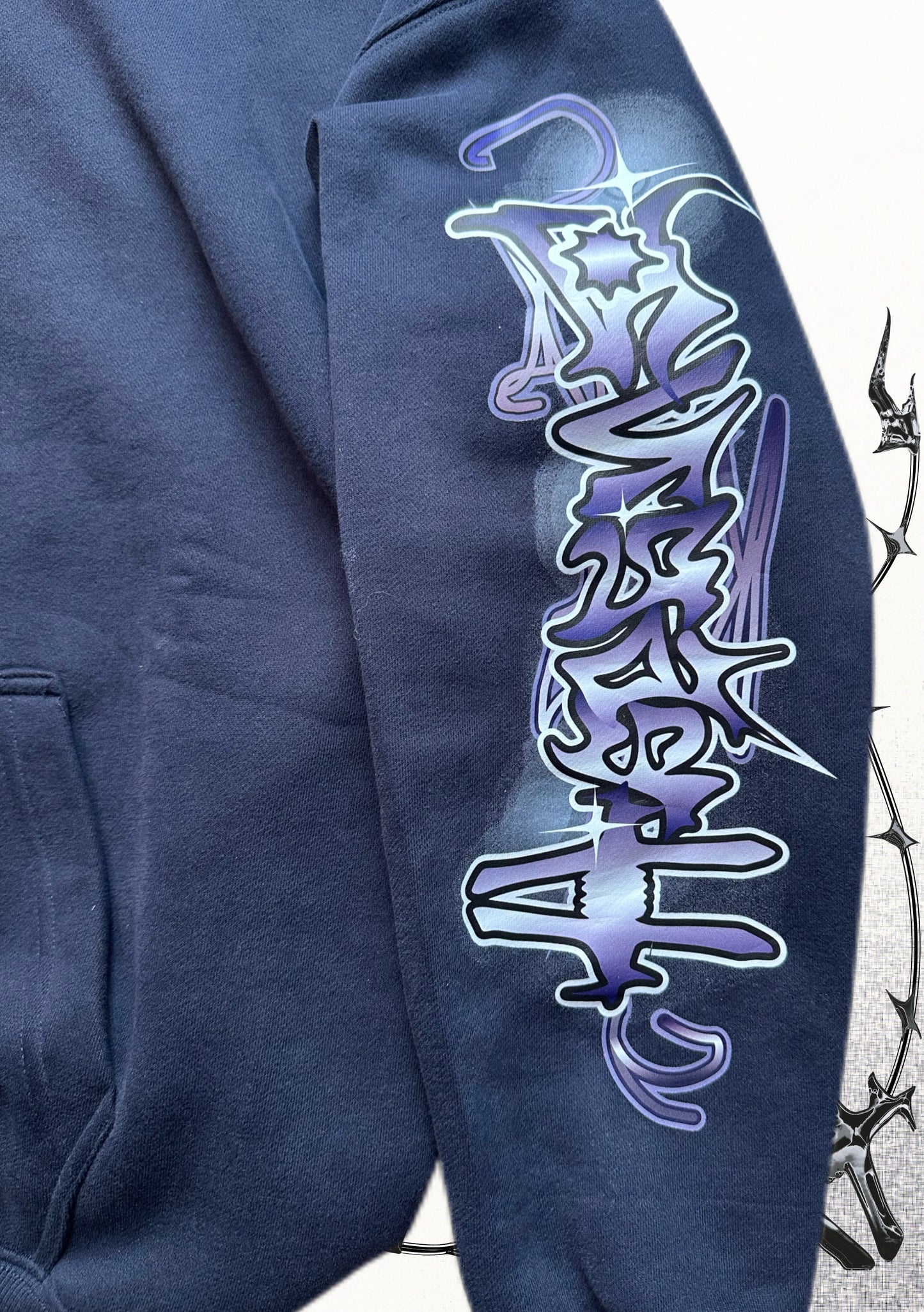 HEDENS Navy Blue Hoodie - oversize fit