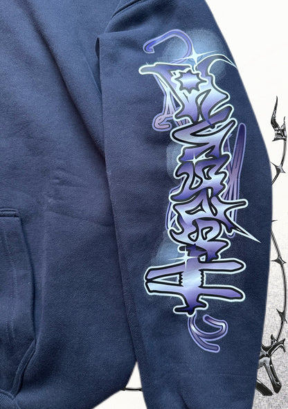HEDENS Navy Blue Hoodie - oversize fit