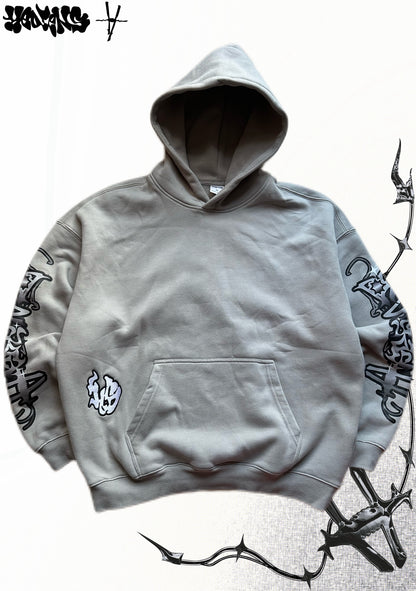 HEDENS Grey Hoodie - oversize fit