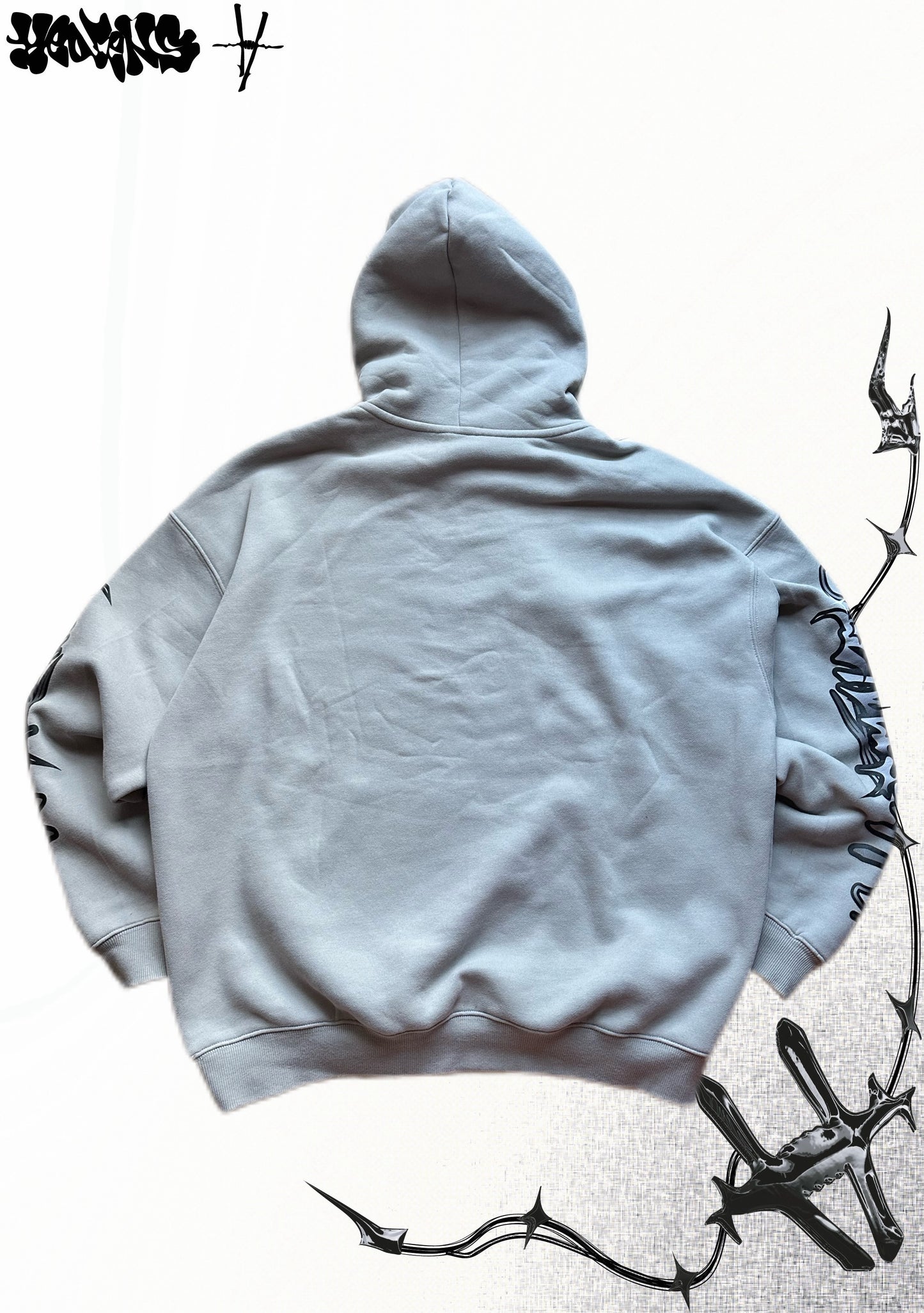 HEDENS Grey Hoodie - oversize fit