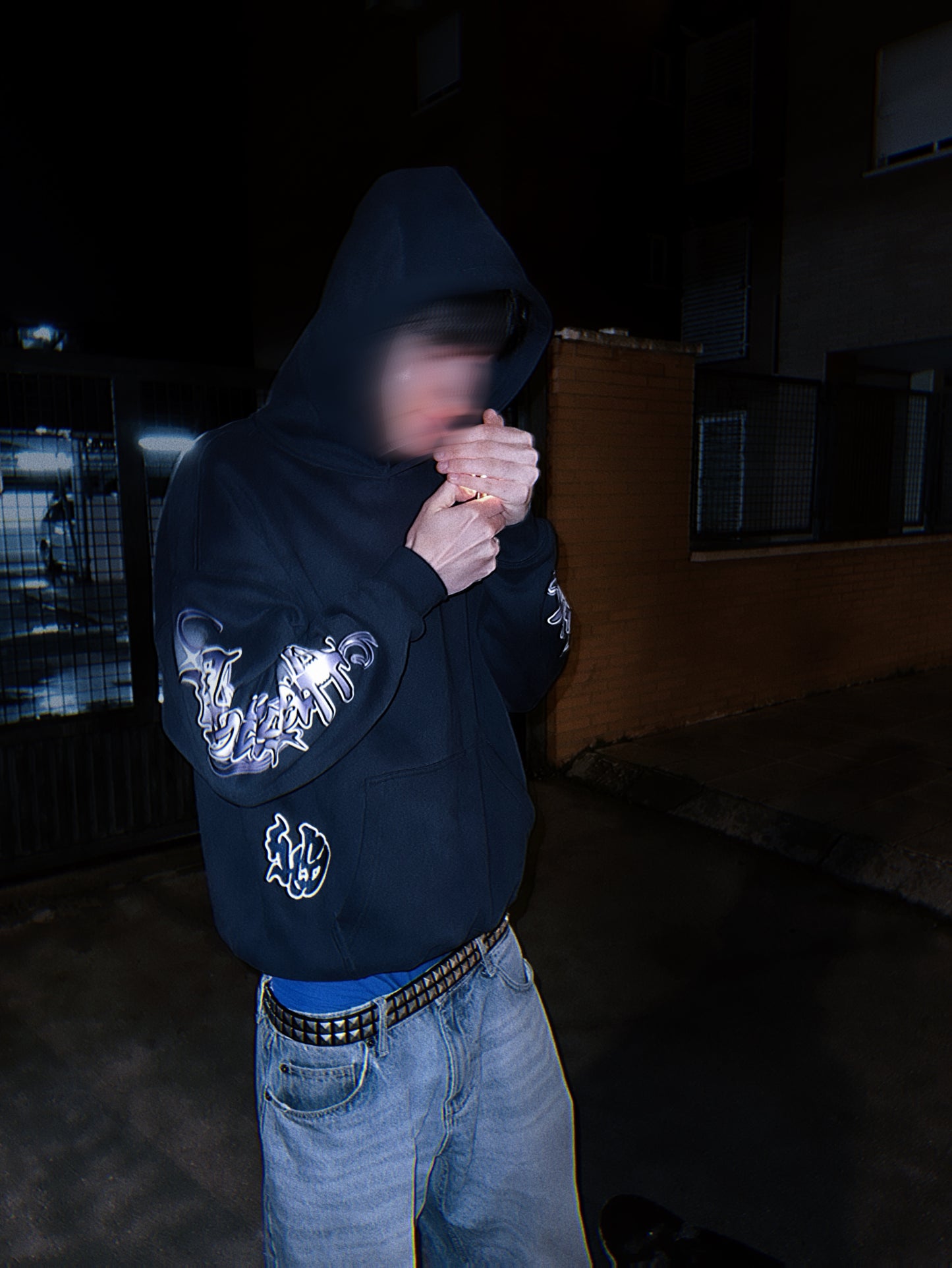 HEDENS Navy Blue Hoodie - oversize fit