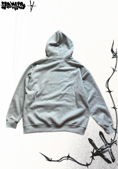 HEDENS Grey heart Hoodie - regular fit