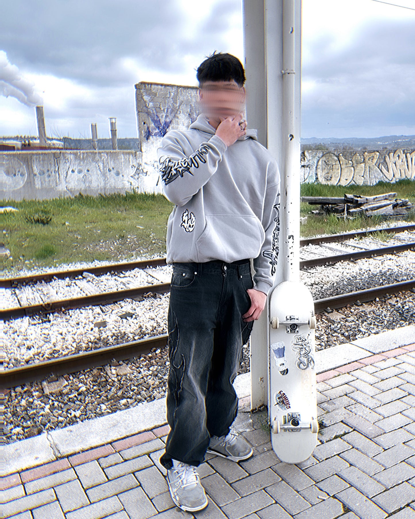 HEDENS Grey Hoodie - oversize fit